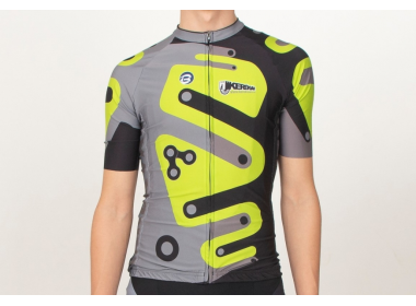 Tricou ciclism cu mânecă scurtă KEREKVAR EXPERT verde