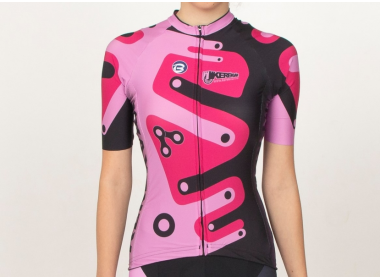 Tricou ciclism cu mânecă scurtă KEREKVAR EXPERT pink