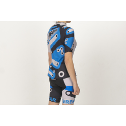 Pantaloni ciclism Kerekvar PRO albastru