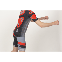 Pantaloni ciclism Kerekvar PRO rosu