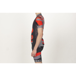 Tricou ciclism cu mânecă scurtă KEREKVAR EXPERT rosu