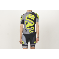 Tricou ciclism cu mânecă scurtă KEREKVAR PRO verde